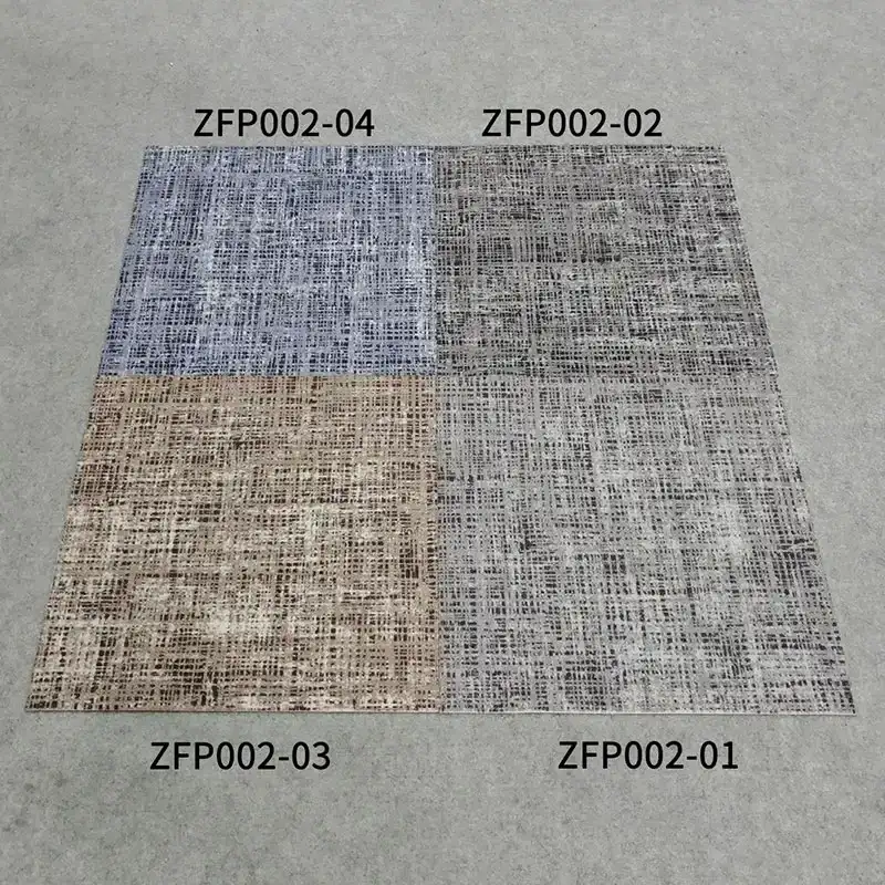Polyester Printed Carpet Tile With Pvc Backing